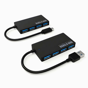 מפצל USB ל-4 יציאות USB 3.0 עם מתאם לחיבור דרך חיבור TYPE C , מתאם USB מבית סמארטקום . מתאים לשימוש כ מפצל USB ציוד נלווה למחשבים .