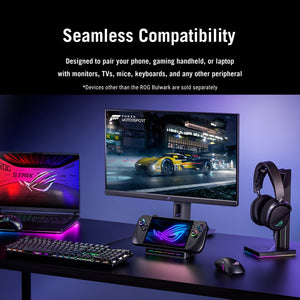 ROG Bulwark Dock (2025) DG300 , תחנות עגינה מבית Asus . מתאים לשימוש כ .
