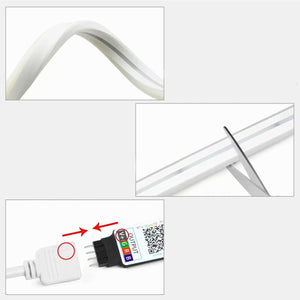 רצועת LED באורך של 5M עמידה במים, בעוצמה של 5V USB, עם אפשרות שליטה דרך אפליקציית Bluetooth ושלט , פס לד מבית סמארטקום . מתאים לשימוש כ פס לד .