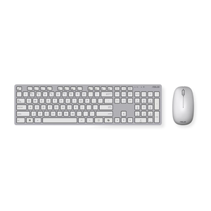 סט מקלדת ועכבר אלחוטיים ASUS W5000 לבן , סט אלחוטי מבית Asus . מתאים לשימוש כ .
