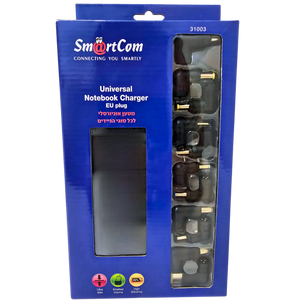 מטען אוניברסלי למחשבים ניידים 90W , מטען ללפטופ מבית סמארטקום . מתאים לשימוש כ מטענים למחשב נייד ציוד נלווה למחשבים .