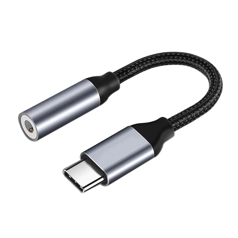 ממיר USB Type C לאוזניות 3.5 מ"מ AUX וטעינה מהירה עד 60W, מתאים גם למקבוק ולסמסונג AUX בלבד , כבל אודיו מבית סמארטקום . מתאים לשימוש כ AUX מתאמים .