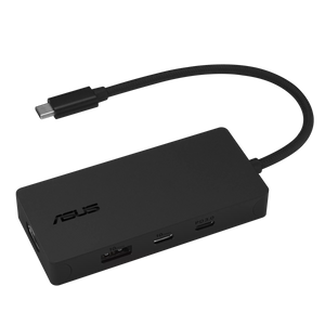ASUS 4 in 1 USB-C Dock DC110 , תחנות עגינה מבית Asus . מתאים לשימוש כ .