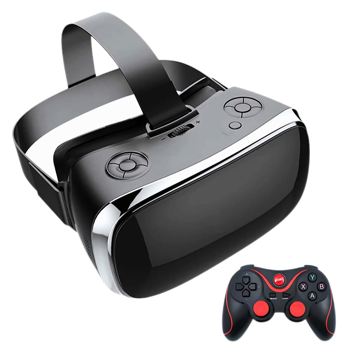 משקפי VR עם מסך 5.5" 2K, טכנולוגיית IMAX 3D 😎🎮 שחור , משקפי מציאות מדומה מבית סמארטקום . מתאים לשימוש כ VR .