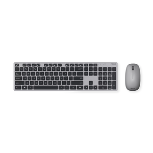 סט מקלדת ועכבר אלחוטיים ASUS W5000 אפור , סט אלחוטי מבית Asus . מתאים לשימוש כ .