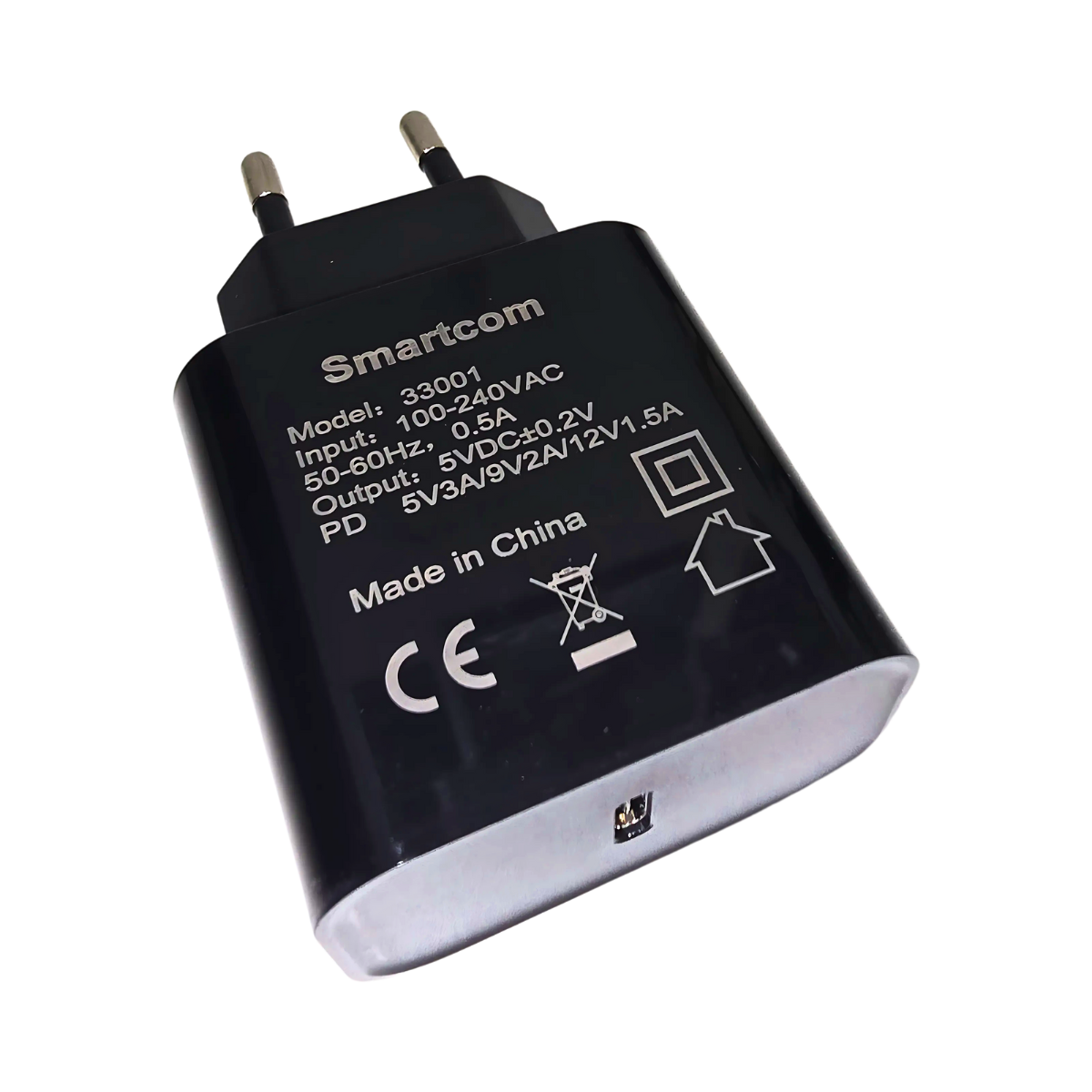 מטען חשמלי 3A עם חיבור Type-C מבית SmartCom – עוצמתי, מהיר ועמיד! 🔋 , מטען לטלפון מבית סמארטקום . מתאים לשימוש כ 30% Black Friday! מטענים לבית ציוד נלווה לטלפונים .
