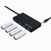 מפצל USB ל-4 יציאות USB 3.0 עם מתאם לחיבור דרך חיבור TYPE C , מתאם USB מבית סמארטקום . מתאים לשימוש כ מפצל USB ציוד נלווה למחשבים .