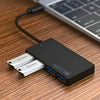 מפצל USB ל-4 יציאות USB 3.0 עם מתאם לחיבור דרך חיבור TYPE C , מתאם USB מבית סמארטקום . מתאים לשימוש כ מפצל USB ציוד נלווה למחשבים .