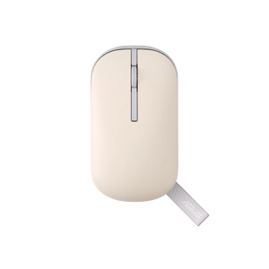 ASUS Marshmallow Mouse MD100 קרם , עכבר אלחוטי מבית Asus . מתאים לשימוש כ .