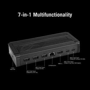 ROG Bulwark Dock (2025) DG300 , תחנות עגינה מבית Asus . מתאים לשימוש כ .