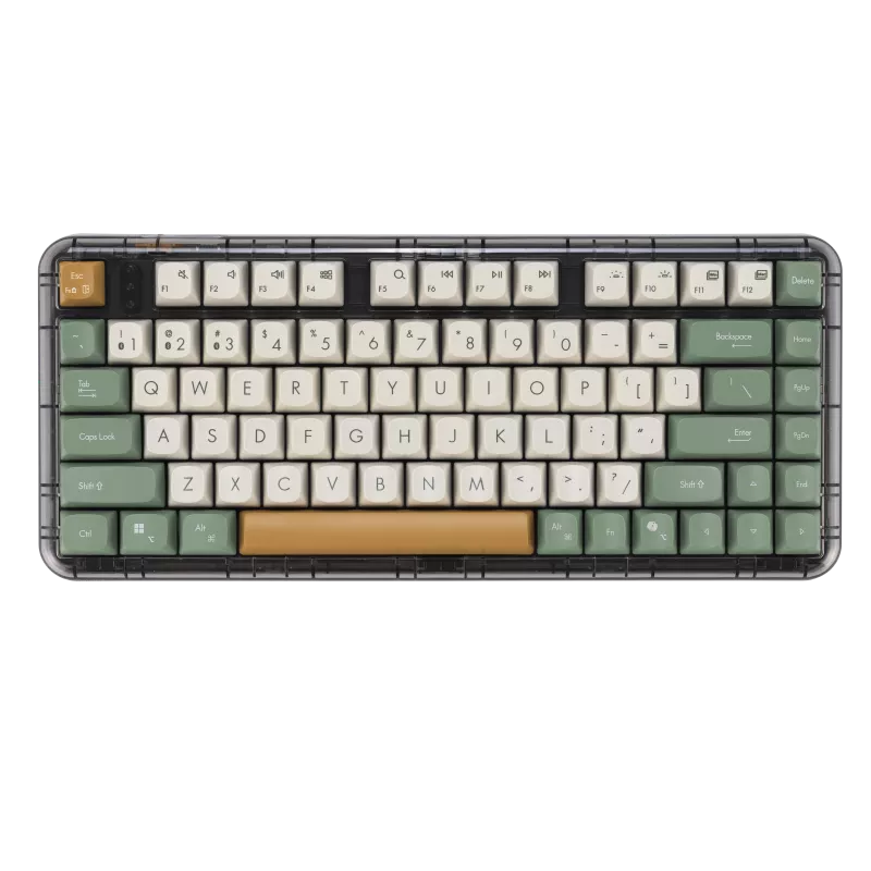 ASUS Jelly75 Keyboard KD201 ירוק , סט אלחוטי מבית Asus . מתאים לשימוש כ .