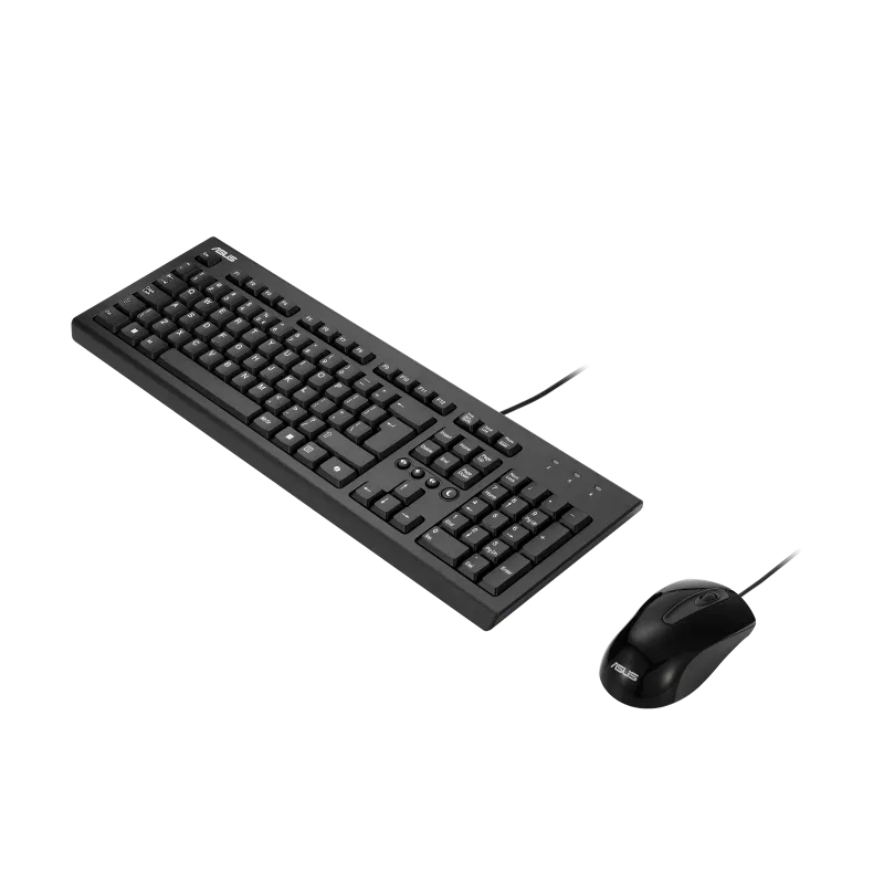 ASUS U2000 Keyboard + Mouse Set , עכבר / מקלדת חוטי !!! מבית Asus . מתאים לשימוש כ .