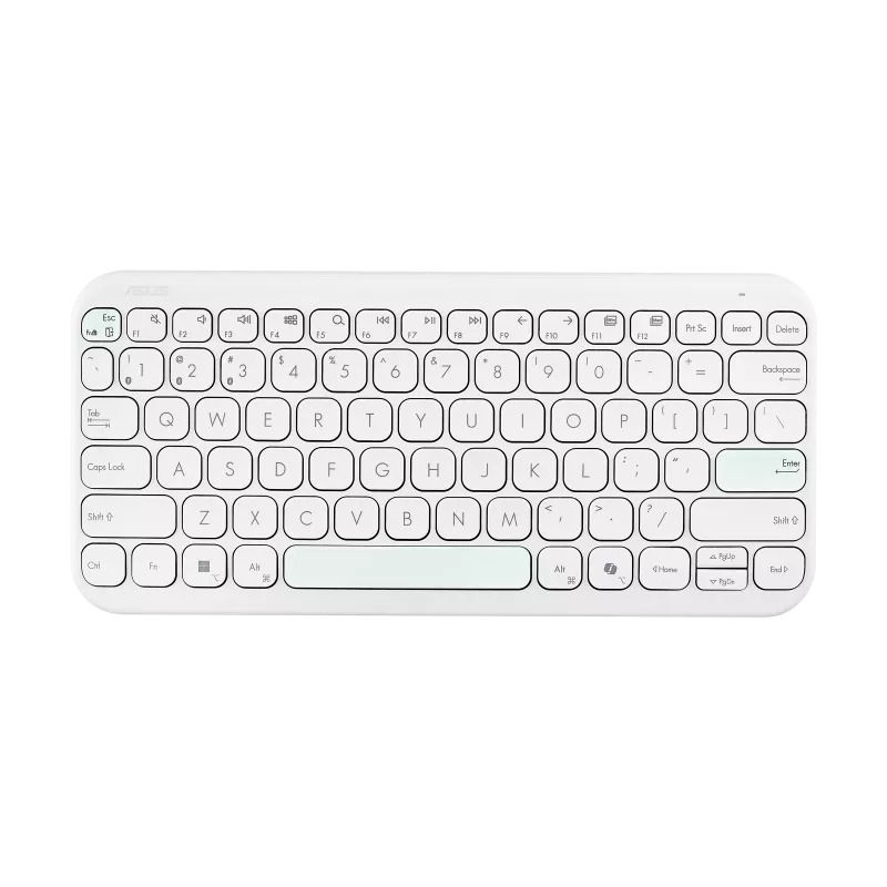 ASUS Marshmallow Keyboard KW100 לבן , סט אלחוטי מבית Asus . מתאים לשימוש כ .