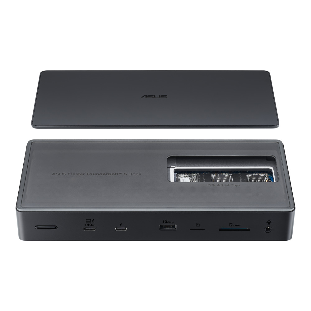 ASUS Master Thunderbolt™ 5 Dock DC510 , תחנות עגינה מבית Asus . מתאים לשימוש כ .