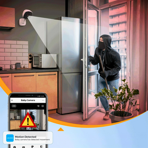 מצלמת אבטחה 1080P WiFi – ראיית לילה, שמע דו-כיווני וגילוי תנועה – פתרון חכם לניטור בית, תינוקות וחיות מחמד – תואמת iOS ואנדרואיד , מבית סמארטקום . מתאים לשימוש כ מצלמת אבטחה .