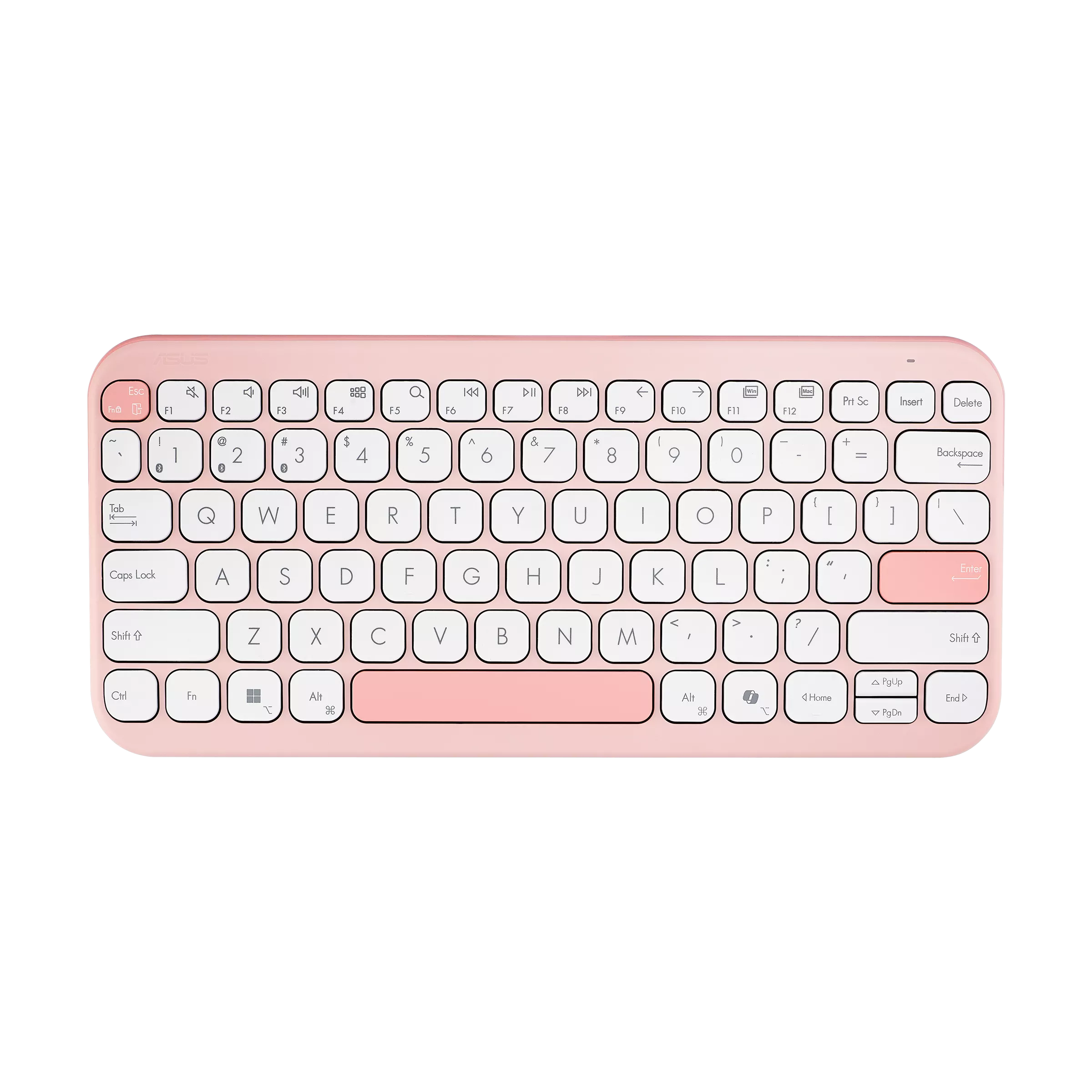 ASUS Marshmallow Keyboard KW100 ורוד , סט אלחוטי מבית Asus . מתאים לשימוש כ .