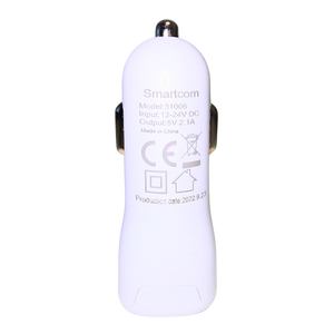 מטען לרכב SmartCom 2.1A עם כבל Type-C – פתרון טעינה מהיר ונוח! 🚗🔋 , מטען לרכב מבית סמארטקום . מתאים לשימוש כ 30% Black Friday! מטענים לרכב ציוד נלווה לטלפונים .