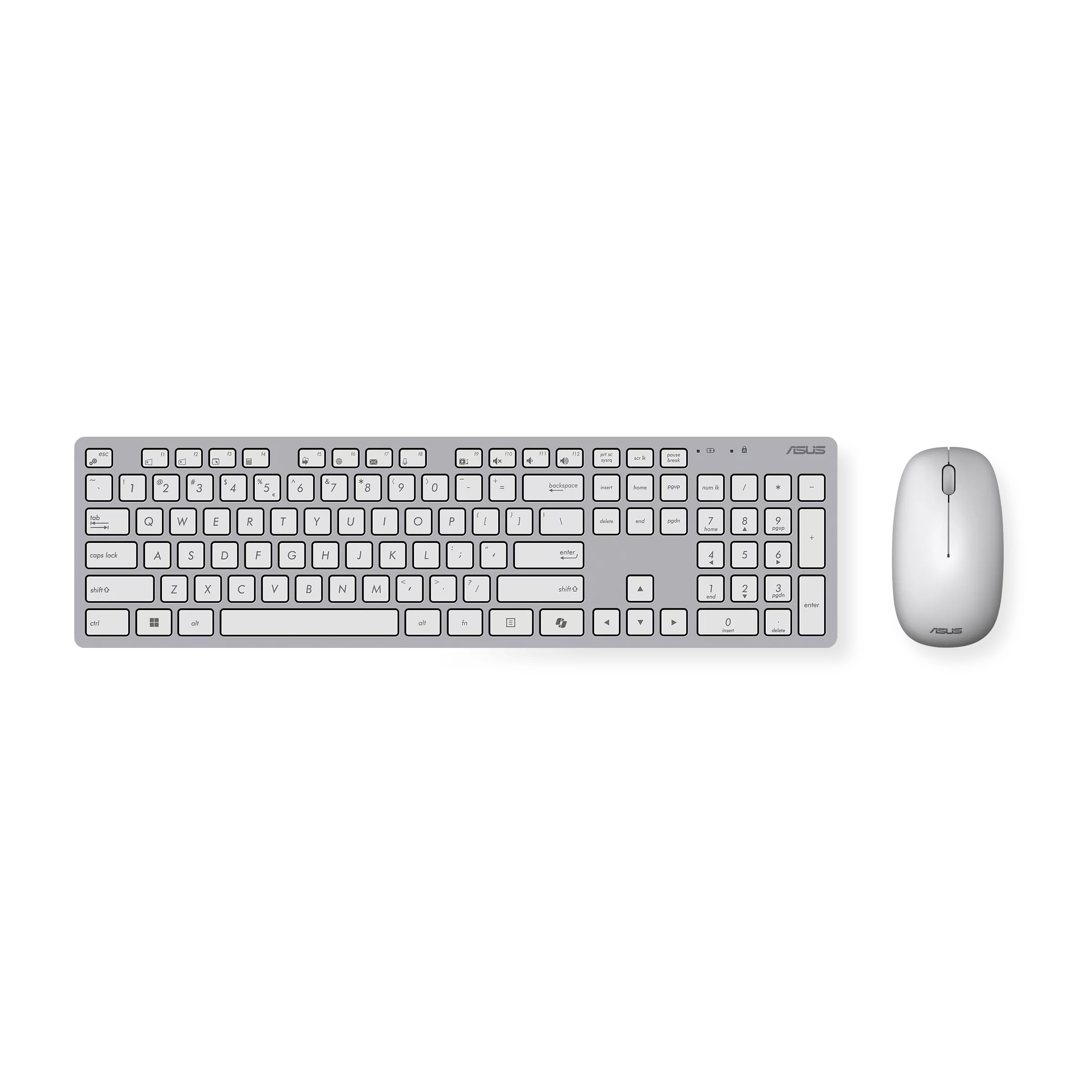 סט מקלדת ועכבר אלחוטיים ASUS W5000 לבן , סט אלחוטי מבית Asus . מתאים לשימוש כ .