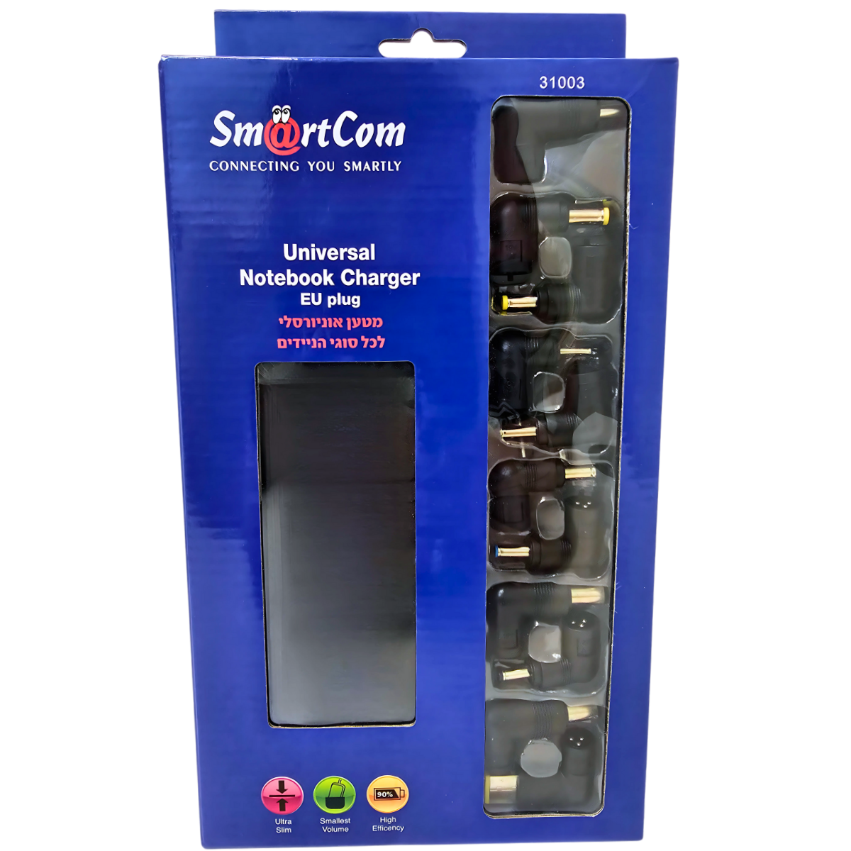 מטען אוניברסלי למחשבים ניידים 90W , מטען ללפטופ מבית סמארטקום . מתאים לשימוש כ מטענים למחשב נייד ציוד נלווה למחשבים .
