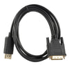 כבל ממיר מ DisplayPort ל DVI באורך 1.8 מטר, כבל ממיר מ DP ל DVI, ממיר למחשבים ולפטופים של HP, Dell, Asus ועוד , כבל וידאו מבית סמארטקום . מתאים לשימוש כ DP DVI כבלים מתאמים .