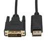 כבל ממיר מ DisplayPort ל DVI באורך 1.8 מטר, כבל ממיר מ DP ל DVI, ממיר למחשבים ולפטופים של HP, Dell, Asus ועוד , כבל וידאו מבית סמארטקום . מתאים לשימוש כ DP DVI כבלים מתאמים .