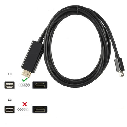 כבל Mini DP ל HDMI ברזולוציה 4K או 1080P מושלם למקבוק פרו, איר ומיני - חויית צפייה ללא פשרות , כבל וידאו מבית סמארטקום . מתאים לשימוש כ hdmi Mini DP כבלים .