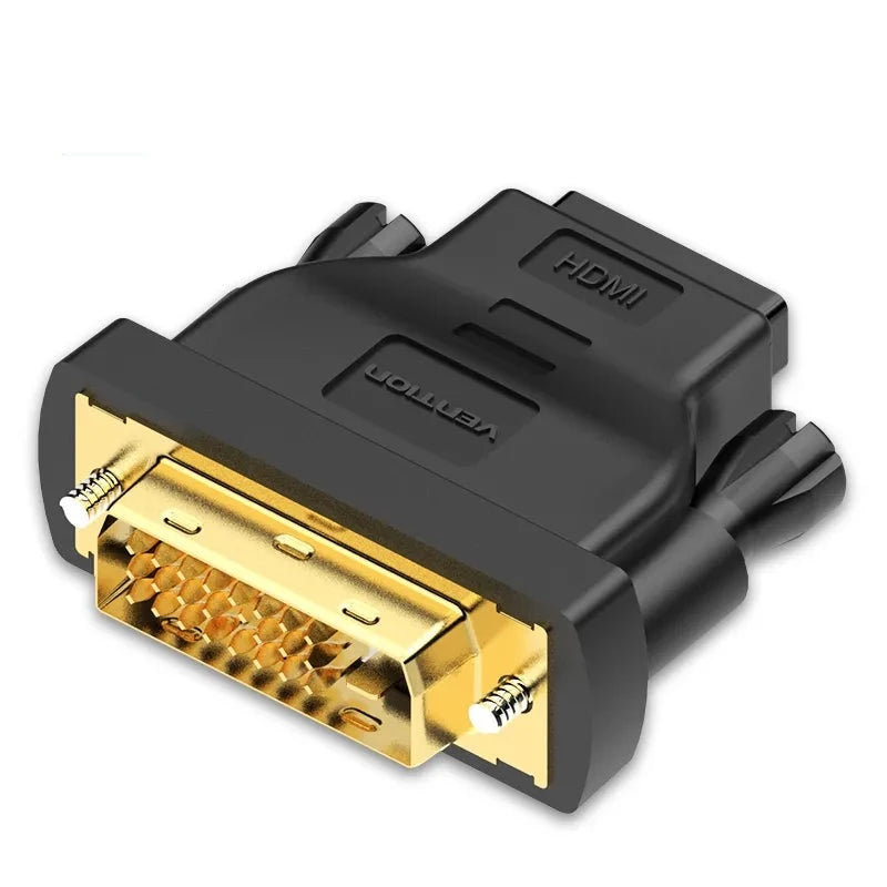 מתאם דו-כיווני DVI ל-HDMI ו HDMI ל-DVI-D 24+1 זכר לנקבה ונקבה לזכר, מתאים למחשבים, מקרנים ולפלטפורמות נוספות DVI-D 24+1 זכר לנקבת HDMI , מתאם וידאו מבית סמארטקום . מתאים לשימוש כ DVI hdmi מתאמים .