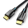 כבל HDMI 2.1 ברזולוציה 8K/60Hz ותמיכה ב HDR10+ PVC-כותנה קלועה , כבל וידאו מבית סמארטקום . מתאים לשימוש כ hdmi כבל לטלוויזיה .