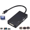 ממיר 3 ב-1 מ Mini DP ל HDMI ,VGA ,DVI, כבל מתאם Mini DP מושלם לחיבור MacBook Pro Air למסך, טלויזיה מקרן ועוד , מתאם וידאו מבית סמארטקום . מתאים לשימוש כ DVI hdmi Mini DP VGA מתאמים .