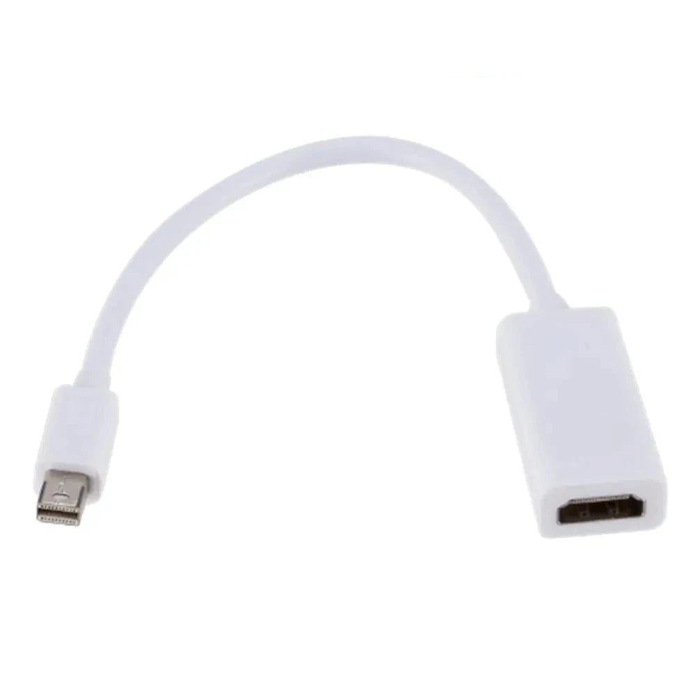 ממיר מיני DP ל HDMI 1080P, 4K מתאם Mini DP ל- DisplayPort מושלם עבור MacBook Pro, Air, Mini - חווית צפייה באיכות גבוהה מיני DP ל-HDMI לבן , מתאם וידאו מבית סמארטקום . מתאים לשימוש כ hdmi Mini DP מתאמים .