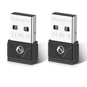 מתאם Bluetooth 5.1 עם טווח בין 20 ל 150 מטר, דונגל Bluetooth 5.1/5.0 USB למחשבים עם Windows 11/10/8/7 20M BT5.0 2pc , כרטיס רשת מבית סמארטקום . מתאים לשימוש כ כרטיסי רשת אלחוטיים .