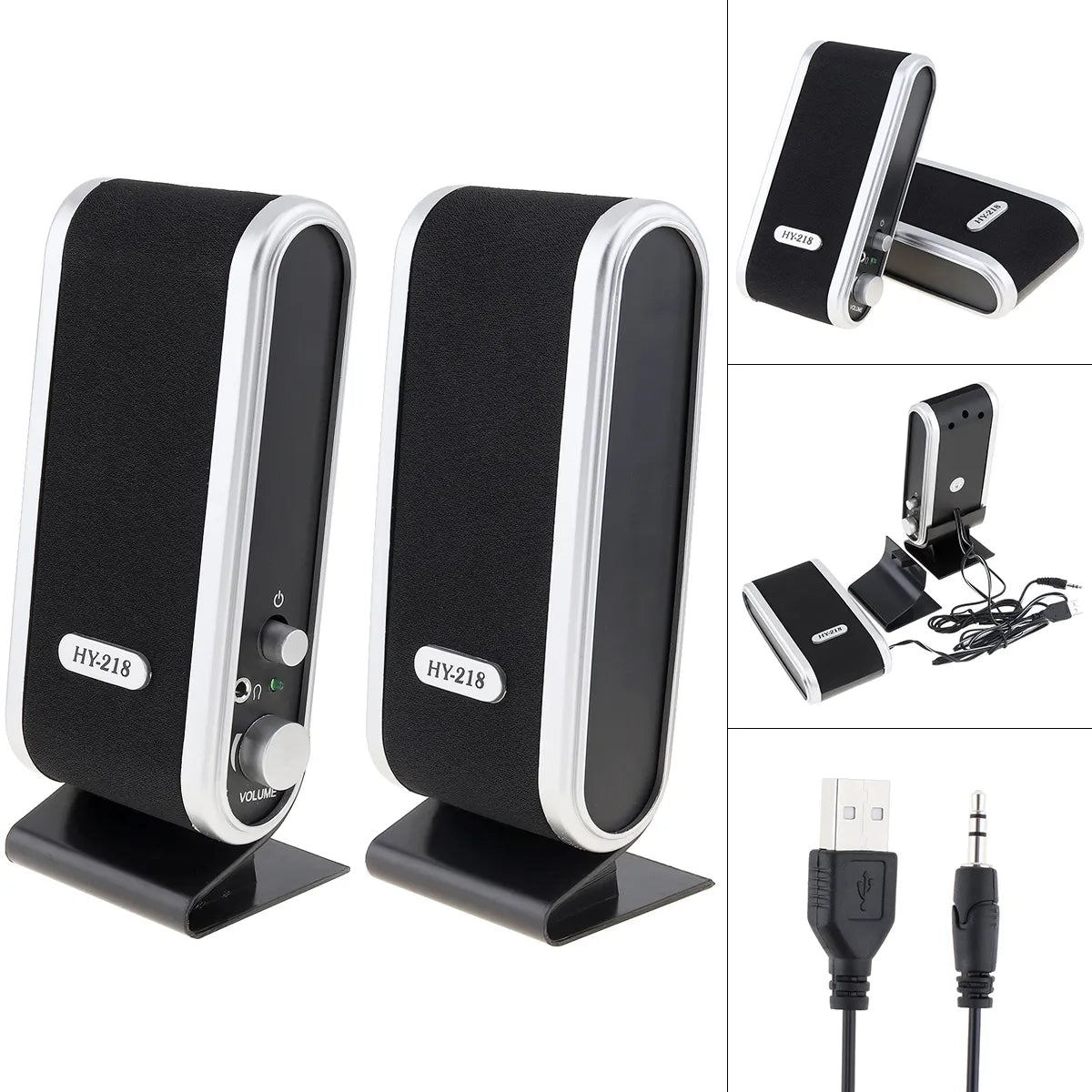 רמקולי USB חזקים בהספק של 6W, חיבור USB 2.0, סטריאו עם כניסת אודיו 3.5 מ"מ, רמקול נייד למחשבים נייחים וניידים, תואמים למחשב נייח, נייד ולמאק. , רמקולים מבית סמארטקום . מתאים לשימוש כ רמקולים .