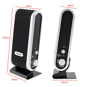 רמקולי USB חזקים בהספק של 6W, חיבור USB 2.0, סטריאו עם כניסת אודיו 3.5 מ"מ, רמקול נייד למחשבים נייחים וניידים, תואמים למחשב נייח, נייד ולמאק. , רמקולים מבית סמארטקום . מתאים לשימוש כ רמקולים .