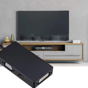 ממיר 3 ב-1 מ Mini DP ל HDMI ,VGA ,DVI, כבל מתאם Mini DP מושלם לחיבור MacBook Pro Air למסך, טלויזיה מקרן ועוד , מתאם וידאו מבית סמארטקום . מתאים לשימוש כ DVI hdmi Mini DP VGA מתאמים .