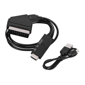 שדרגו את חוויית הצפייה שלכם עם כבל ממיר בין HDMI ל Scart - עם פלט וידאו ברור ואיכותי הממיר מאפשר שמע משופר לנגן הוידאו שלכם HD ל SCART , כבל וידאו מבית סמארטקום . מתאים לשימוש כ hdmi כבלים .