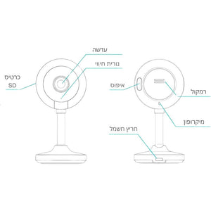 מצלמת Wifi חכמה לבית ברזולוציה של 2K עם תכונת מעקב חכם על תינוקות, שליטה מלאה, זיהוי AI ואודיו דו-כיווני , מצלמת אבטחה מבית סמארטקום . מתאים לשימוש כ מצלמת אבטחה .