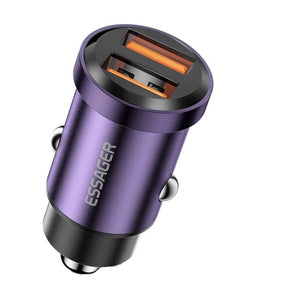 מטען מהיר לרכב 30W עם טעינה מהירה, יציאת USB Type A ויציאת Type C ל- ,iPhone 12, 13, Huawei, Samsung, Xiaomi ועוד. , מטען לרכב מבית סמארטקום . מתאים לשימוש כ מטענים לרכב .