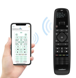 שלט חכם לכל המכשירים בביתכם עם הגדרה באפליקציה, תצוגת OLED ועם תמיכה באינפרא-רד ובלוטוס לשליטה מרחוק של עד 15 מכשירים במקביל , שלט לטלויזיה מבית סמארטקום . מתאים לשימוש כ שלט אוניברסלי שלט לטלויזיה .