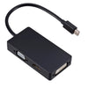 ממיר 3 ב-1 מ Mini DP ל HDMI ,VGA ,DVI, כבל מתאם Mini DP מושלם לחיבור MacBook Pro Air למסך, טלויזיה מקרן ועוד