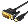 כבל DVI ל-HDMI דו כיווני באיכות גבוהה , כבל וידאו מבית סמארטקום . מתאים לשימוש כ DVI hdmi כבלים מתאמים .