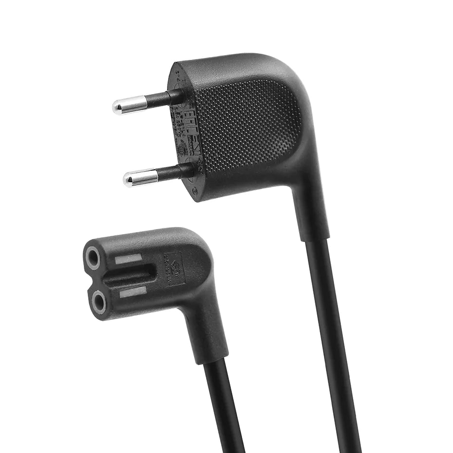 כבל חשמל טייפ בזווית של 90 מעלות לטלוויזיה, PS4, Apple TV, מדפסת ועוד.. זווית הצידה - זווית הצידה , כבל חשמל מבית סמארטקום . מתאים לשימוש כ כבל טייפ כבלים .