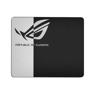 פד עכבר קטן לגיימרים עם איורים מבית Asus ROG - משטח משחק יצירתי לעכבר איכותי. כ' , משטח לעכבר מבית סמארטקום . מתאים לשימוש כ פד לעכבר .