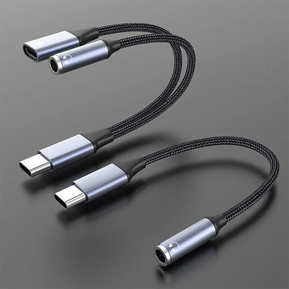 ממיר USB Type C לאוזניות 3.5 מ