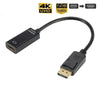 ממיר קצר ויעיל: ממיר DisplayPort 4K ל HDMI DP זכר ל HD נקבה, למחשבים, מסכים, טלוויזיות ועוד. , מתאם וידאו מבית סמארטקום . מתאים לשימוש כ DP hdmi מתאמים .