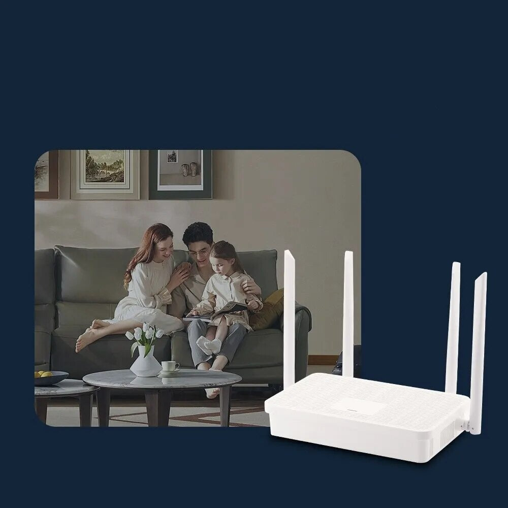 נתב AC1200 Wi-Fi עם רשת כפולה, ואפשרות לעבוד כרפיטר Wi-Fi עם 4 אנטנות בתדרי 2.4GHz ו-5GHz, וחיבור Gigabit Ethernet - הפתרון המושלם לרשת האלחוטית בביתכם! , ראוטר אלחוטי מבית סמארטקום . מתאים לשימוש כ נתבים אלחוטיים תקשורת .