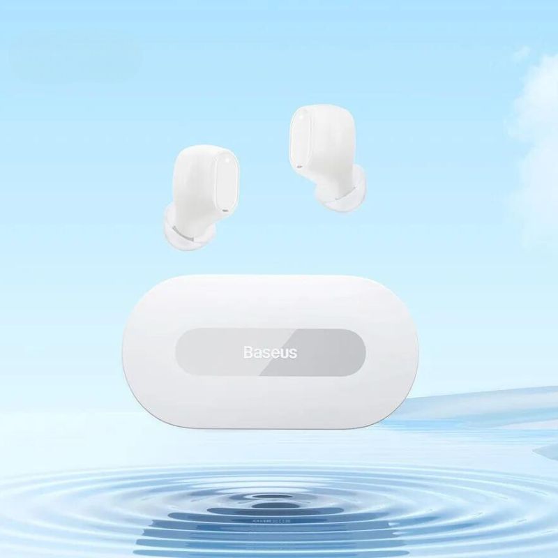 אוזניות בלוטוס Baseus EZ10 TWS איכותיות White , אוזניות In-Ear מבית סמארטקום . מתאים לשימוש כ Baseus אודיו .