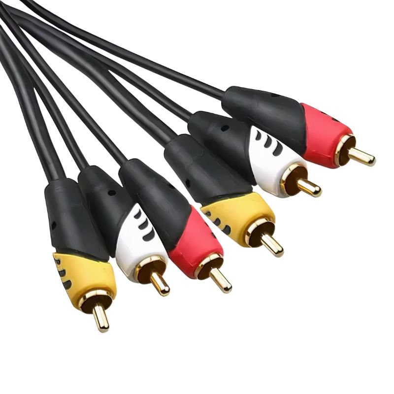 כבל לחיבור מכשירי אודיו/וידאו 3XRCA זכר ל-3XRCA זכר , כבל אודיו מבית סמארטקום . מתאים לשימוש כ cable RCA כבל אודיו כבל לטלוויזיה כבלים .