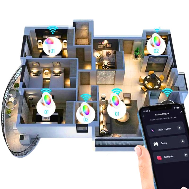 ערכת 4-10 ספוטים RGB חכמים 10W לחור של 75-105 מ"מ | מתאימות ליצירת תקרה חכמה עם בקרת קול לאלקסה ולגוגל הום , פס לד מבית סמארטקום . מתאים לשימוש כ WiFi נורות חכמות .