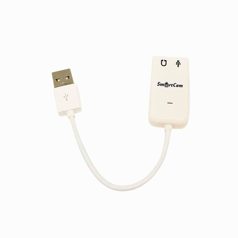 מתאם USB לקול , מתאם אודיו מבית סמארטקום . מתאים לשימוש כ כבל USB כבלים מתאמים .