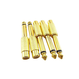 מתאם מונו מוזהב - מ AUX ברוחב 6.35 מ"מ זכר ל RCA נקבה , כבל אודיו מבית סמארטקום . מתאים לשימוש כ AUX RCA אודיו מתאמים .